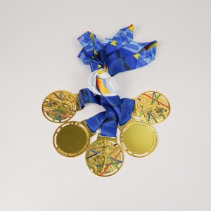 HUY CHƯƠNG TV CẦU THỦ SỐ 3 (dây trắng xanh, tem 3,9cm0